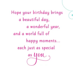Wishes for a Day as Special as You Birthday Card