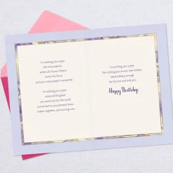 Wishes for a Year Full of Wonderful Birthday Card