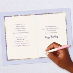 Wishes for a Year Full of Wonderful Birthday Card