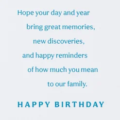 Wishes for the Year Compass Wheel Birthday Card for Son-in-Law
