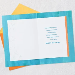 Wishes for the Year Compass Wheel Birthday Card for Son-in-Law