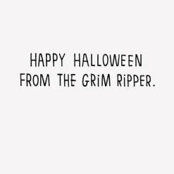 Wishes from the Grim Ripper Funny Halloween Card