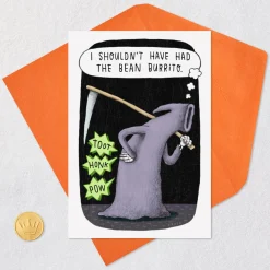 Wishes from the Grim Ripper Funny Halloween Card