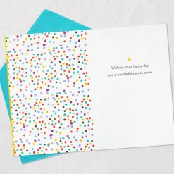 Wishing You a Happy Day and a Wonderful Year Birthday Card