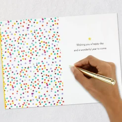 Wishing You a Happy Day and a Wonderful Year Birthday Card