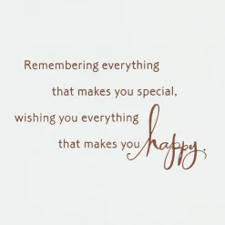 Wishing You Happiness Birthday Card