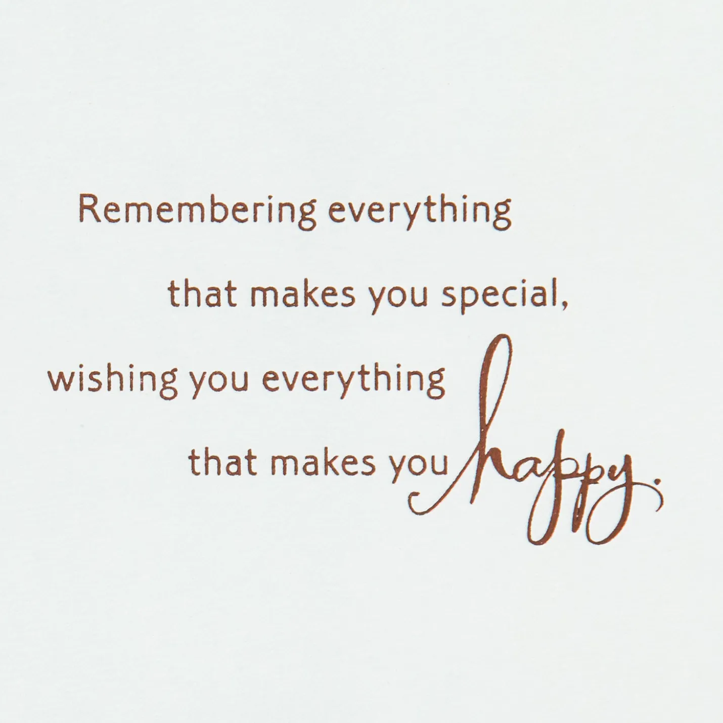 Wishing You Happiness Birthday Card