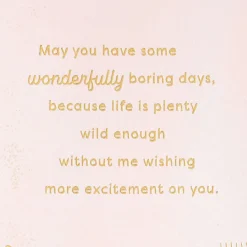 Wishing You Time for You Today Birthday Card