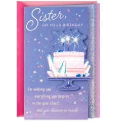 Wishing You Everything You Deserve Birthday Card for Sister