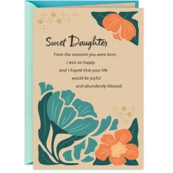 Wishing You Joy and Blessings Birthday Card for Daughter