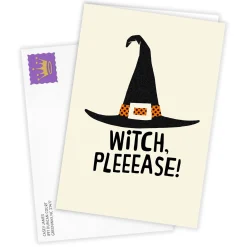 Witch Please Funny Custom Halloween Card