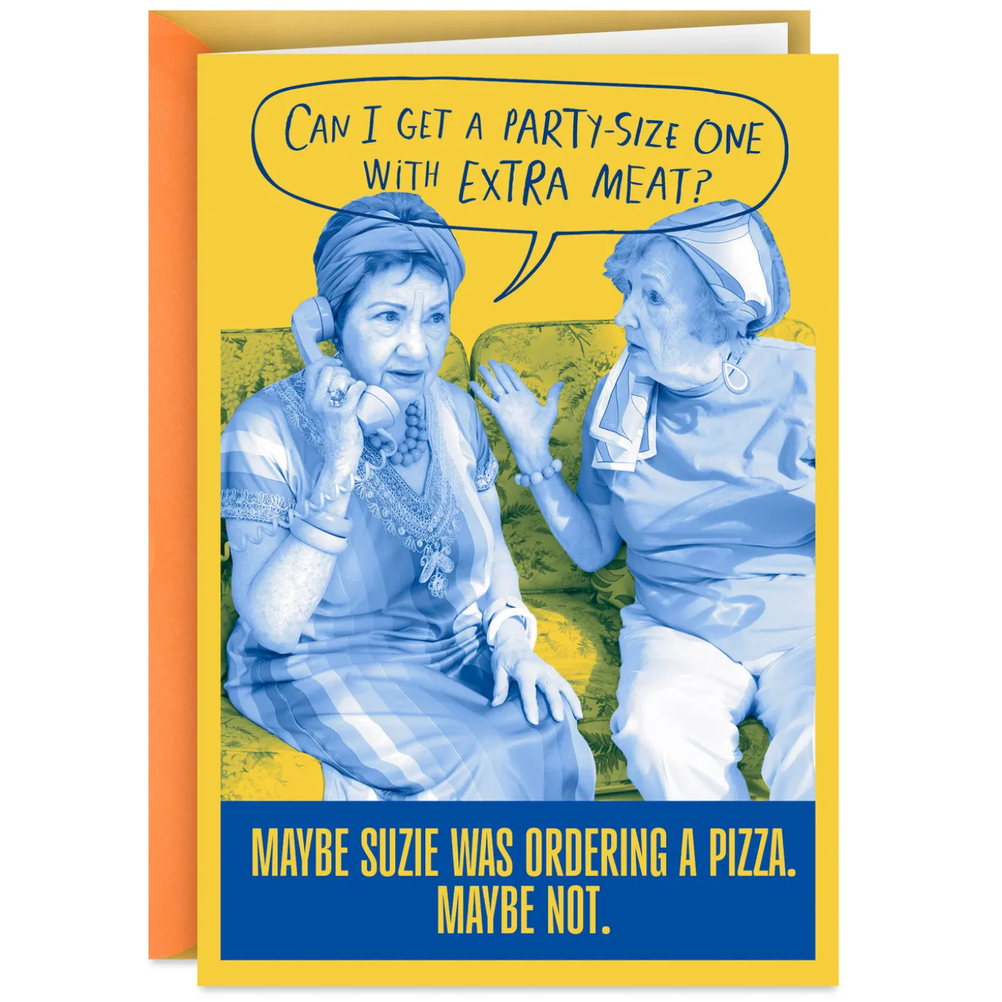 With Extra Meat Funny Birthday Card for Adult
