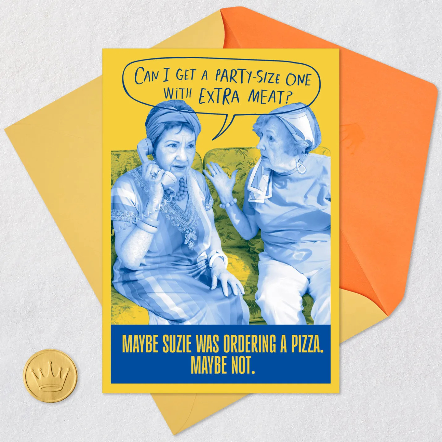 With Extra Meat Funny Birthday Card for Adult