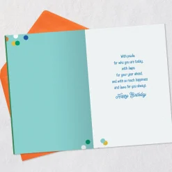With Pride, Hope, Happiness and Love Birthday Card for Son