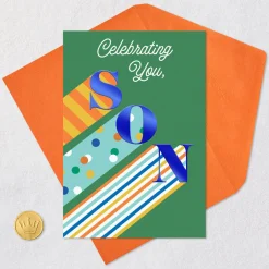 With Pride, Hope, Happiness and Love Birthday Card for Son