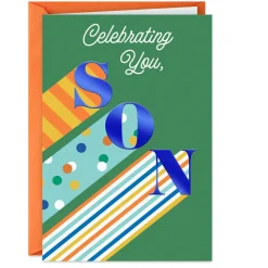 With Pride, Hope, Happiness and Love Birthday Card for Son