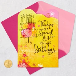 With Warmth and Affection Birthday Card for Aunt