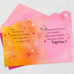 With Warmth and Affection Birthday Card for Aunt