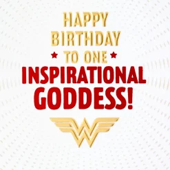 Wonder Woman™ Inspirational Goddess Birthday Card for Her
