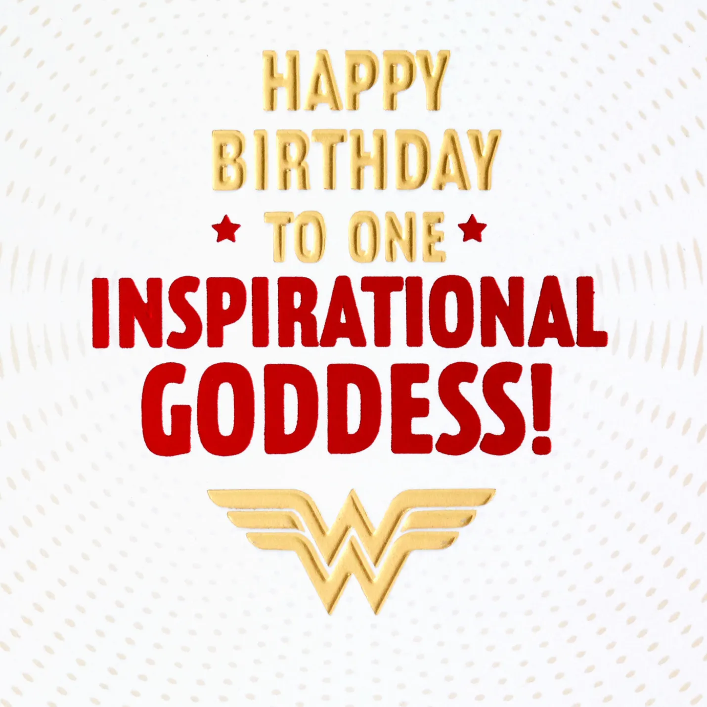Wonder Woman™ Inspirational Goddess Birthday Card for Her