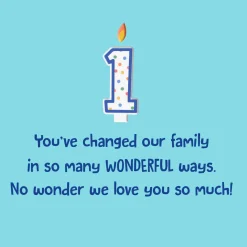 Wonderful Ways 1st Birthday Card for Son
