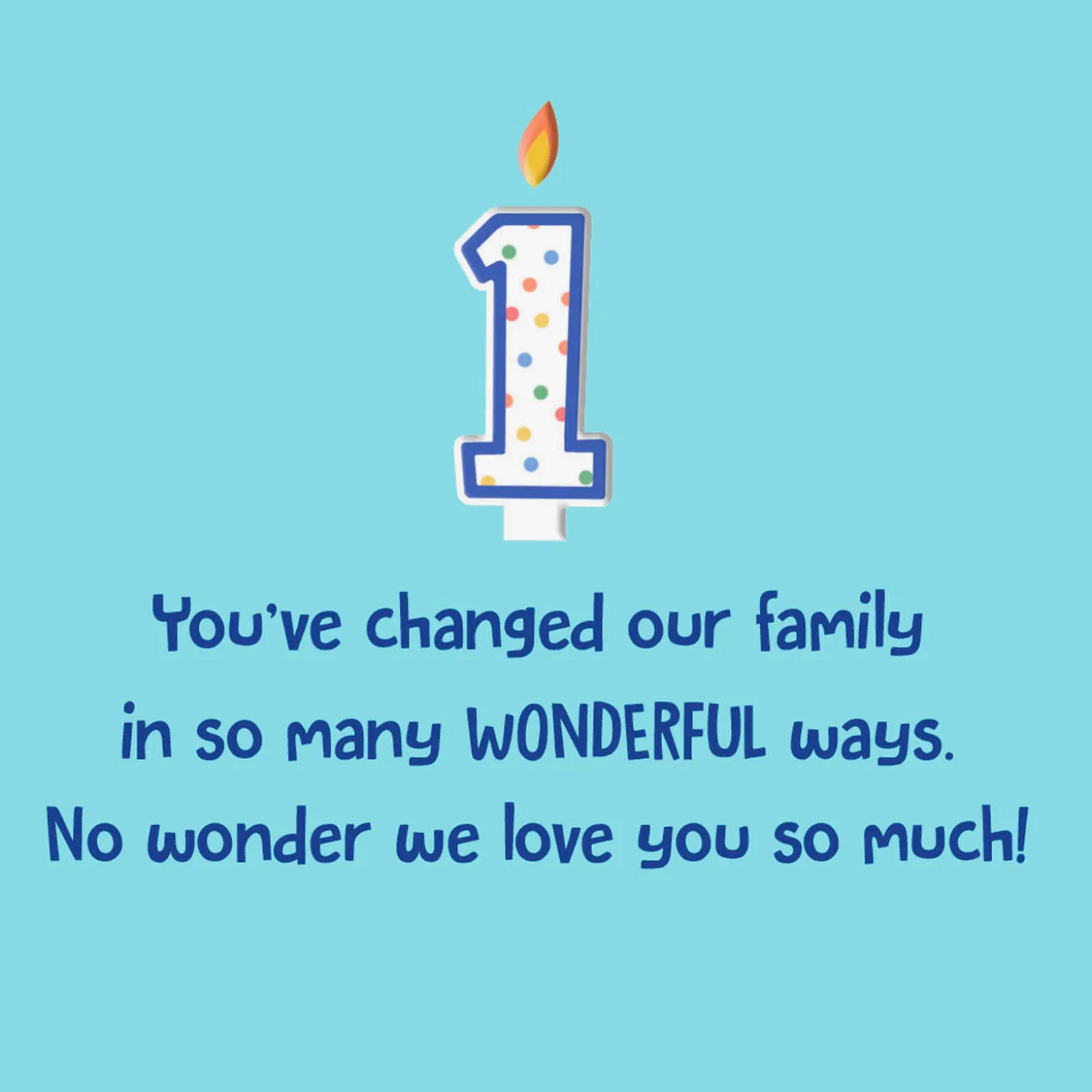 Wonderful Ways 1st Birthday Card for Son