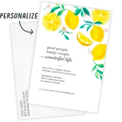Wonderful Life Lemons Couples Shower Invitation