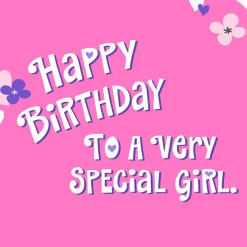 Wonderfully Unique You Birthday Card for Girls