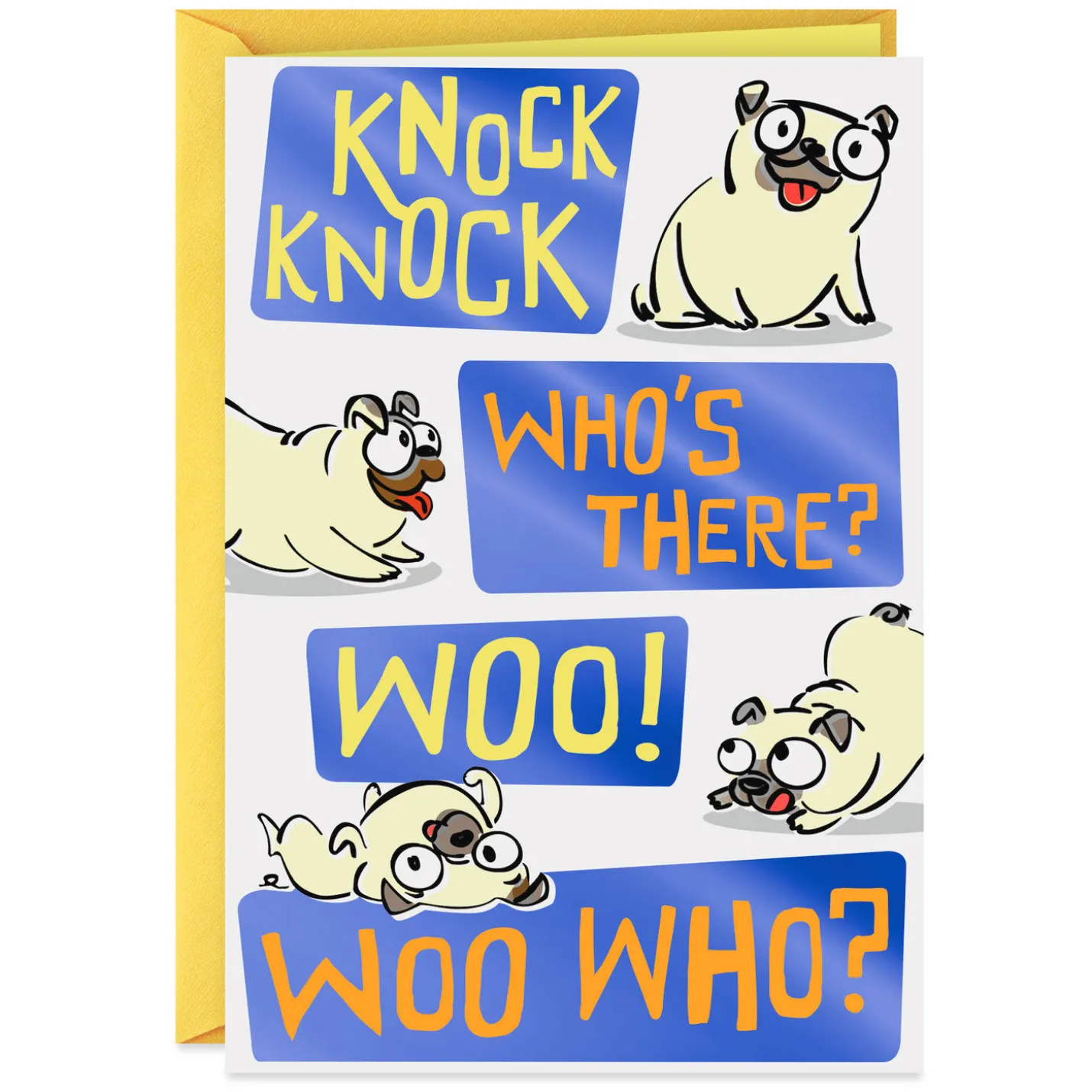 Woo Hoo Knock Knock Joke Funny Birthday Card