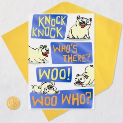 Woo Hoo Knock Knock Joke Funny Birthday Card