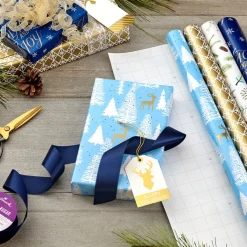 Woodland Charm 4-Pack Holiday Wrapping Paper Assortment, 120 sq. ft.