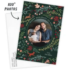 Woodland Tapestry Flat Holiday Photo Card