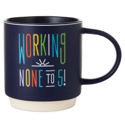 Working None to 5 Funny Retirement Mug, 16 oz.