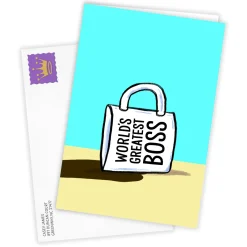 World's Greatest Boss Mug Funny Custom Card