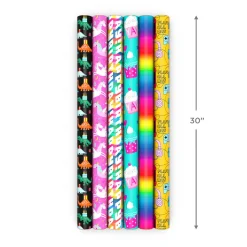 Yay Day 6-Pack Wrapping Paper Assortment, 180 sq. ft.
