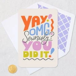 Yay, You Did It Congratulations Card