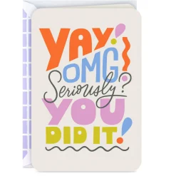 Yay, You Did It Congratulations Card