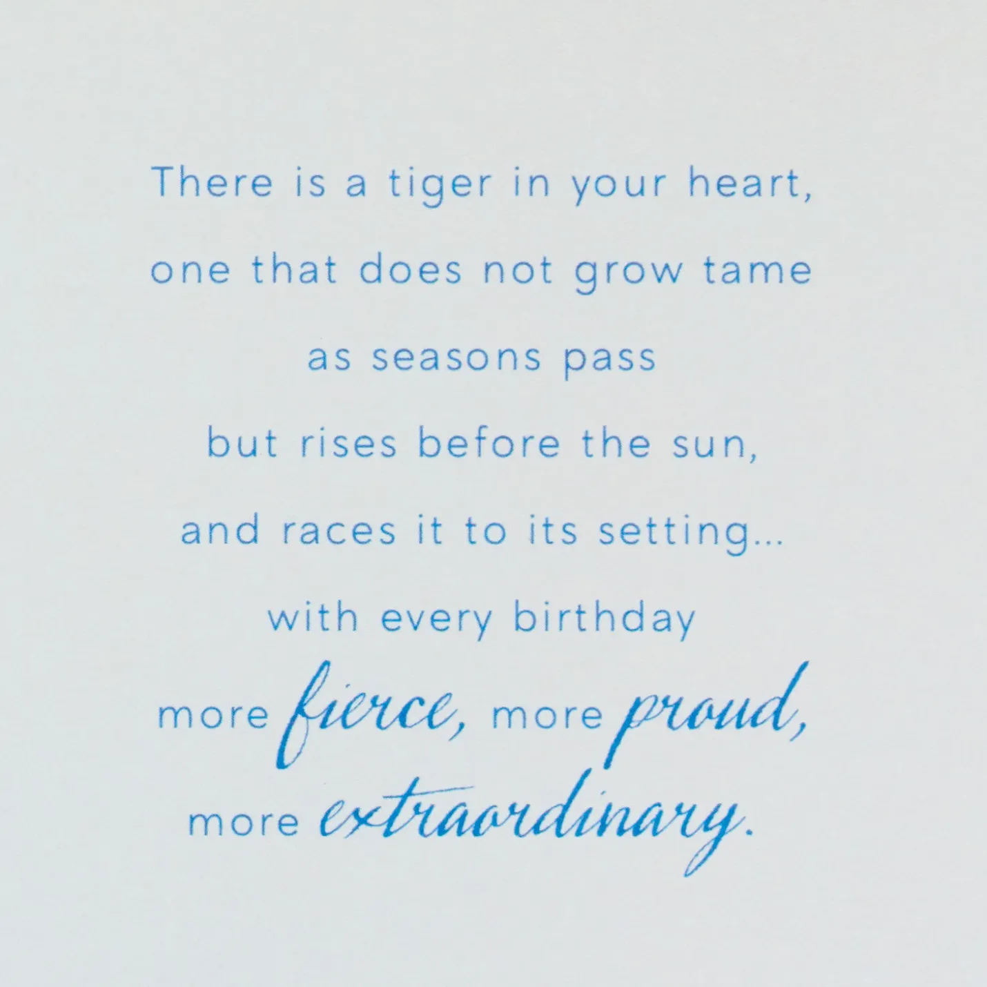 Year of the Tiger Chinese Zodiac Birthday Card