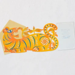 Year of the Tiger Chinese Zodiac Birthday Card