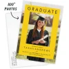 Yellow Spotlight Frame Flat Graduation Party Invitation