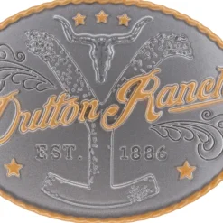 Yellowstone Dutton Ranch Belt Buckle Metal Hallmark Ornament