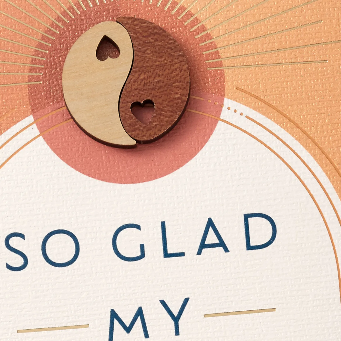 Yin and Yang Love Card with Pocket Tokens