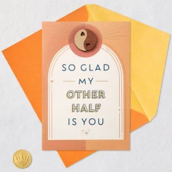 Yin and Yang Love Card with Pocket Tokens