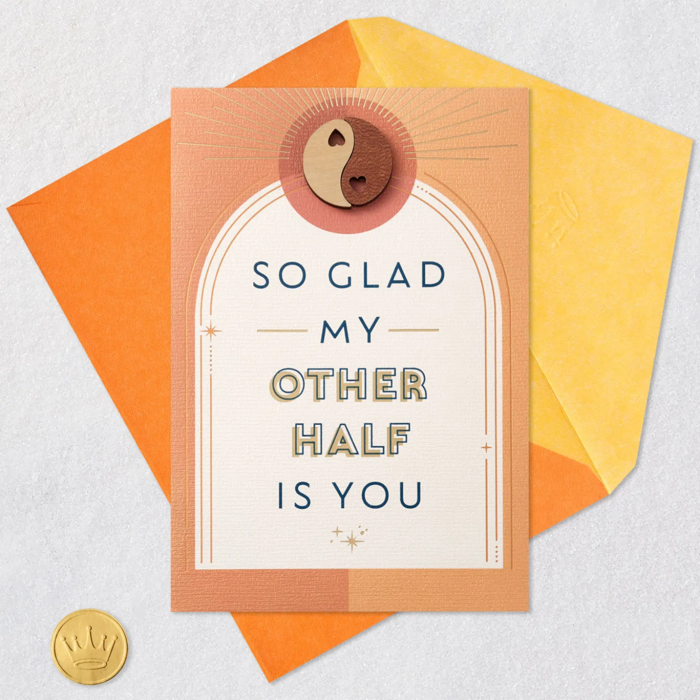Yin and Yang Love Card with Pocket Tokens