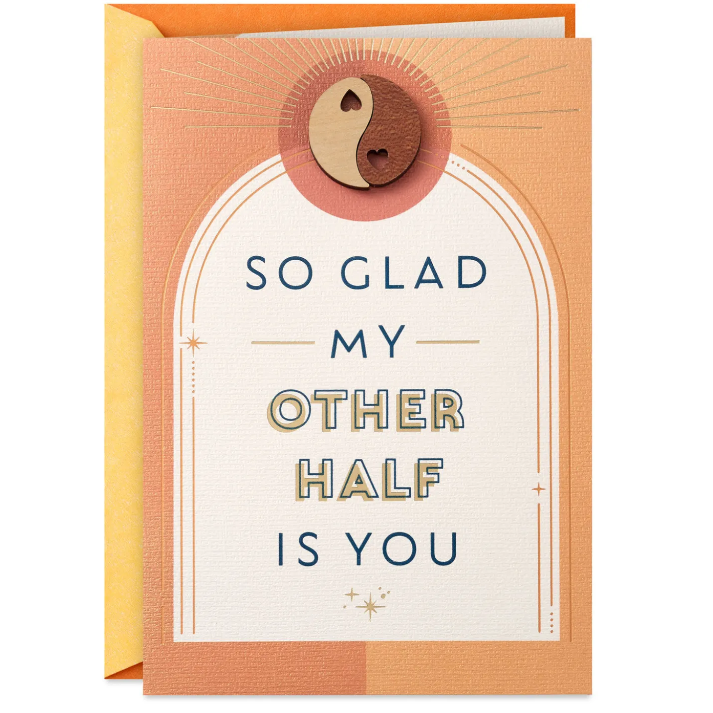 Yin and Yang Love Card with Pocket Tokens