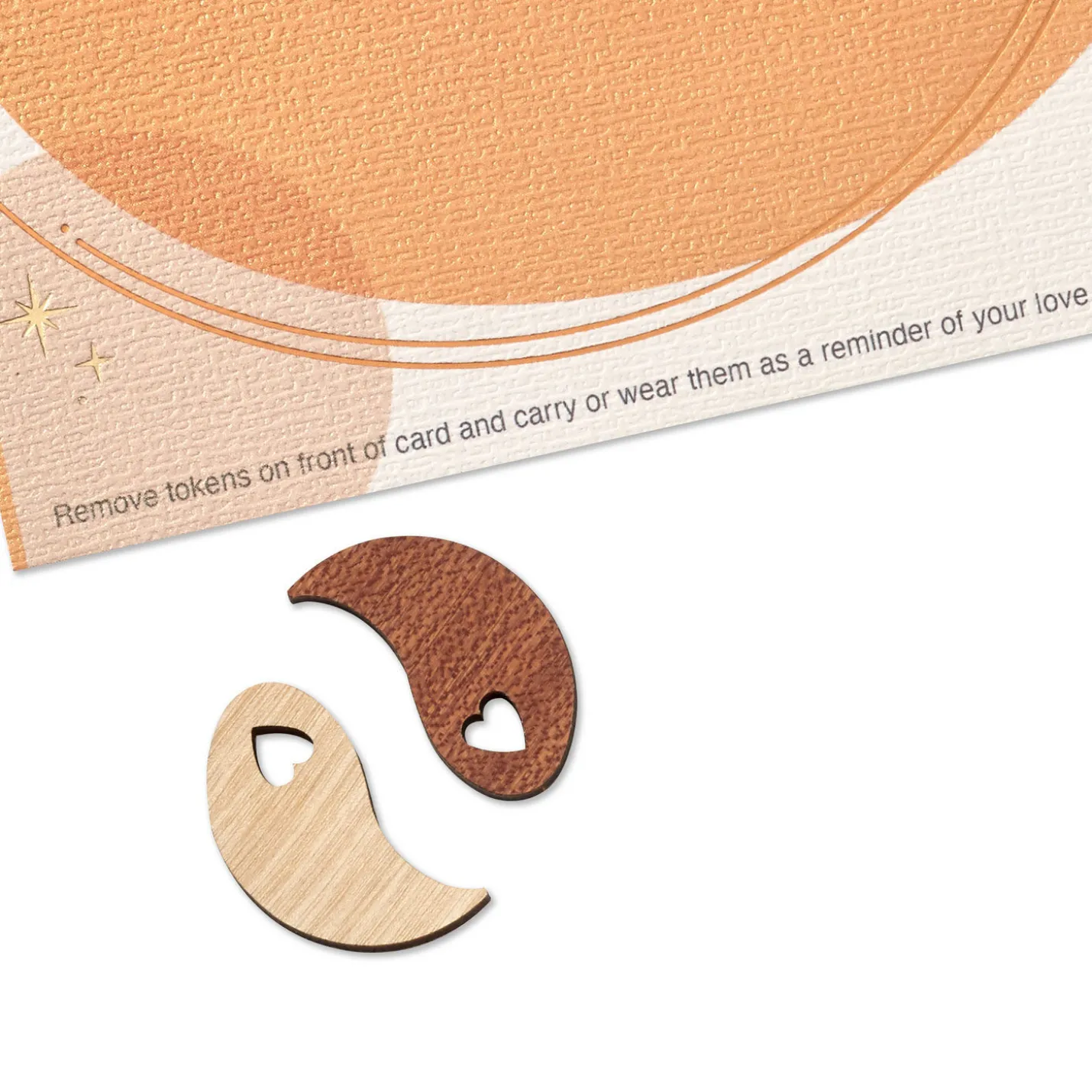 Yin and Yang Love Card with Pocket Tokens