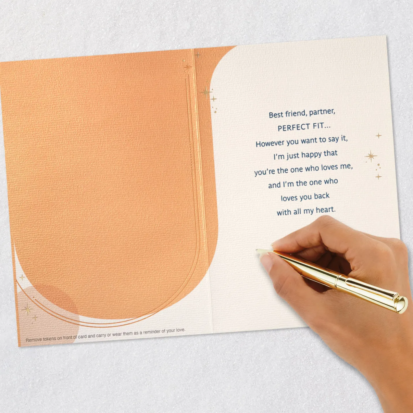 Yin and Yang Love Card with Pocket Tokens