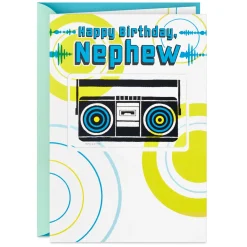 You Add a Happy Vibe Birthday Card for Nephew With Decal
