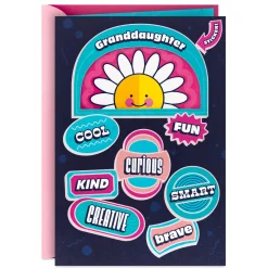 You Are Loved Birthday Card for Granddaughter With Sticker