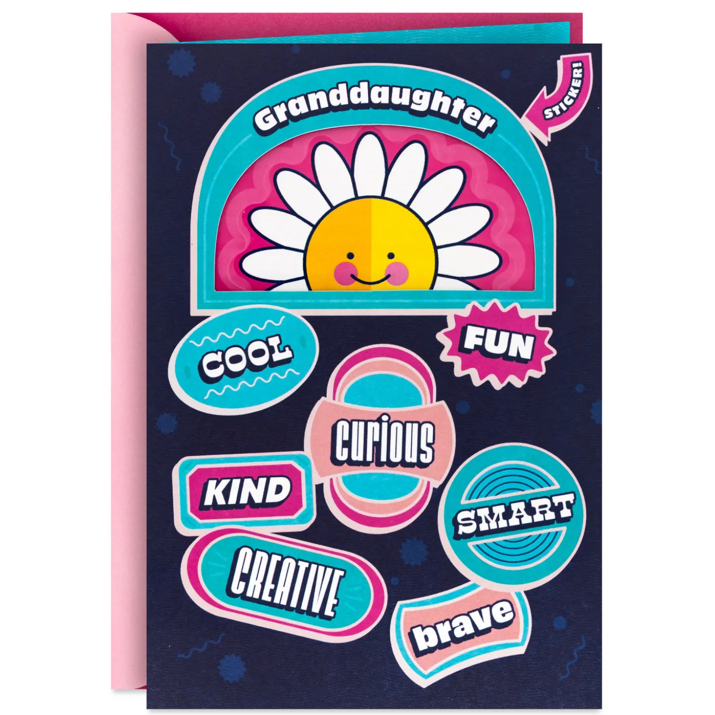 You Are Loved Birthday Card for Granddaughter With Sticker